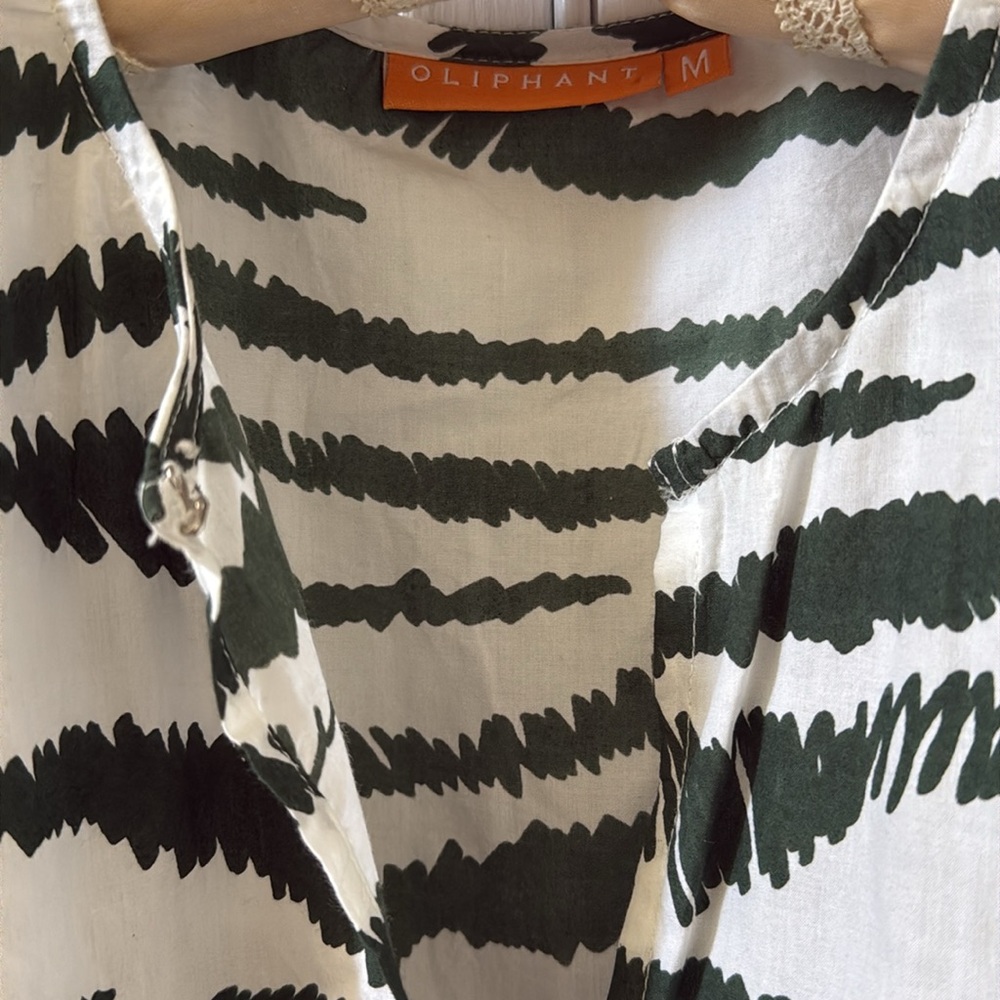 Oliphant Zebra Print Maxi Dress - Green - Picture 4 of 9